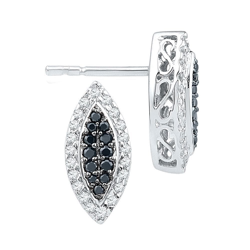Oval Diamond Screwback earrings