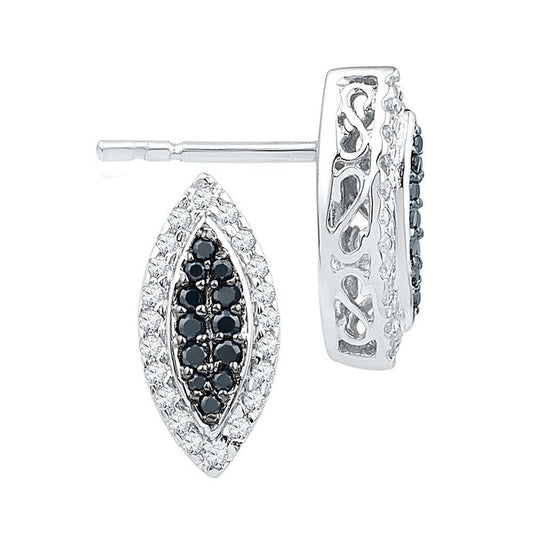 Oval Diamond Screwback earrings