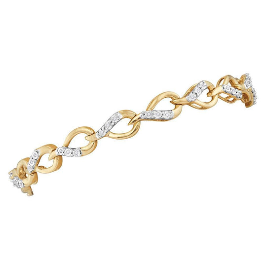 yellow gold diamond bracelet
