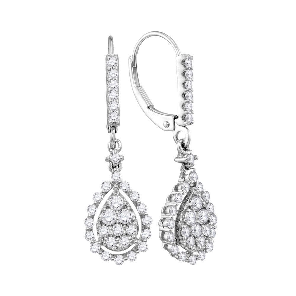 diamond teardrop earrings