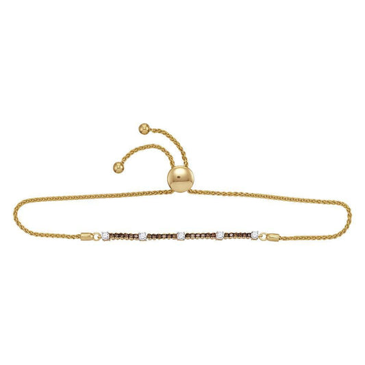 diamond bolo bracelet yellow gold