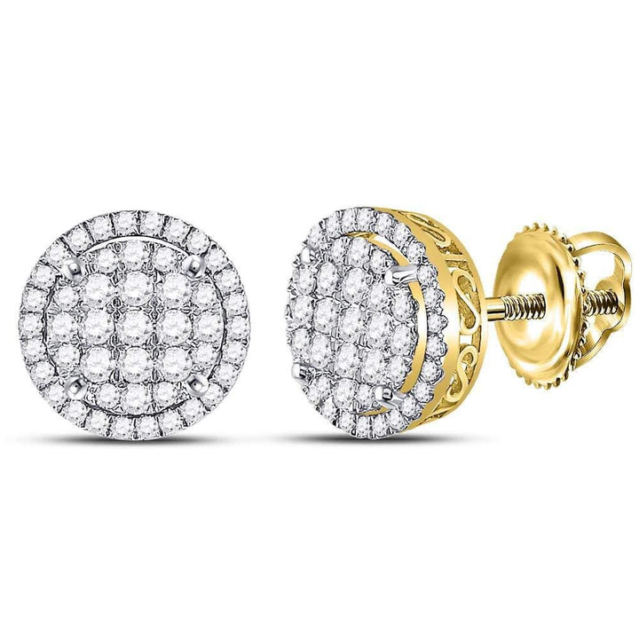 cluster diamond earrings