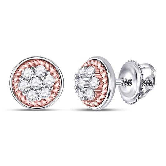 cluster diamond earrings