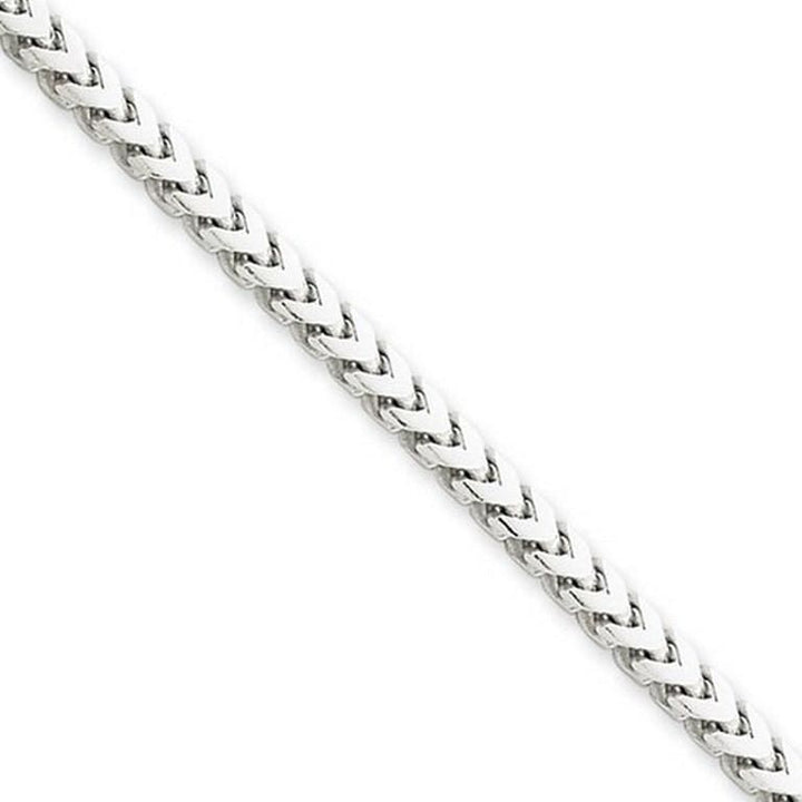 14K White Gold Solid 2.2MM Franco Chain Lobster Clasp 8 to 24 Inches, Chain, Jawa Jewelers, Jawa Jewelers