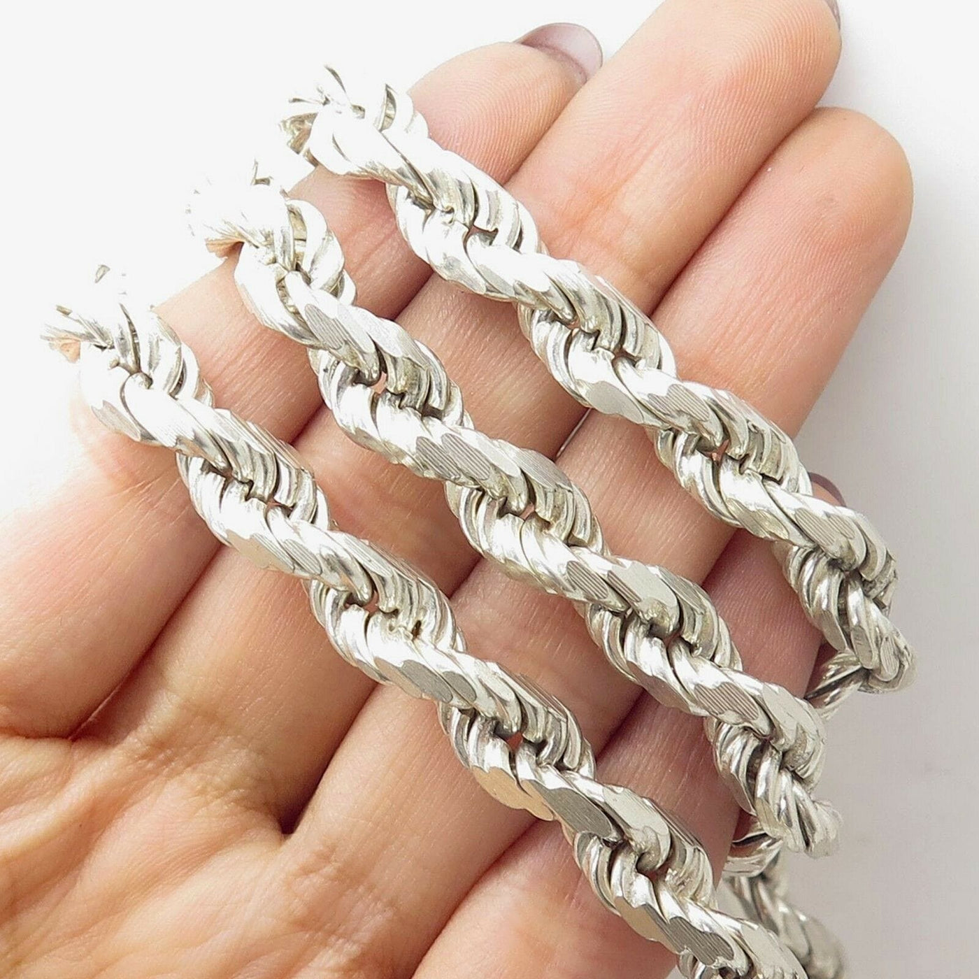 925 Sterling Silver 9MM Rope Chain Necklace – Jawa Jewelers