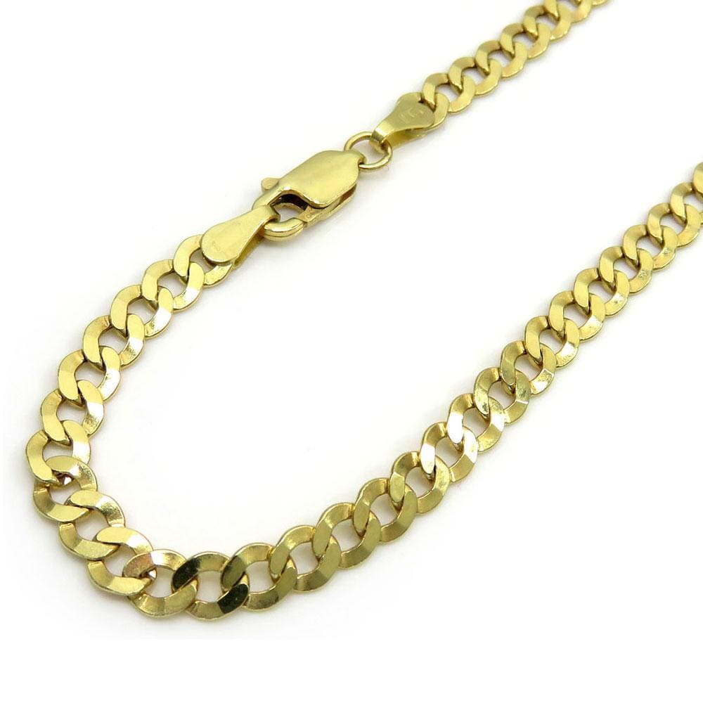 4.5MM 10K Yellow Gold Hollow Cuban Chain, Chain, Jawa Jewelers, Jawa Jewelers