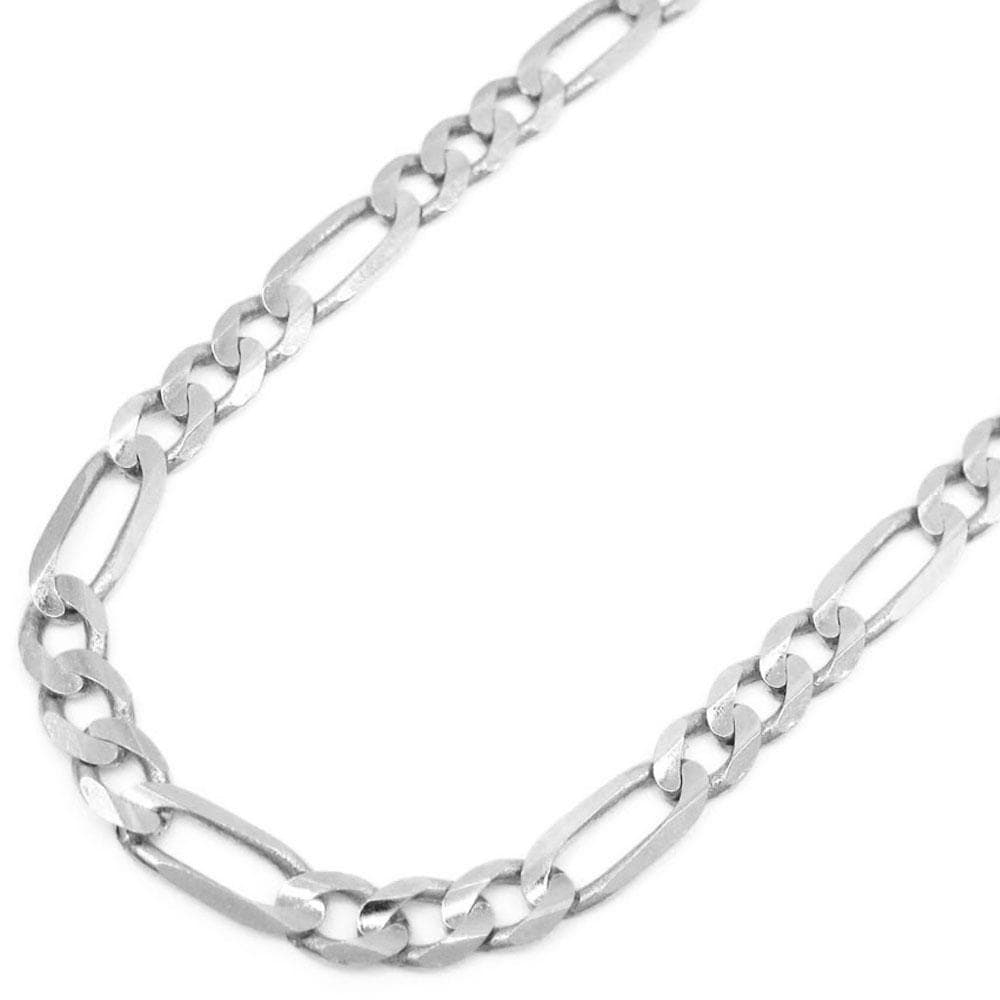 Jewels by Lux 4mm Figaro Chain Necklace - Stainless Steel Necklace Men - Stainless Steel Chain Necklace - Mens Necklace Stainless, Yellow