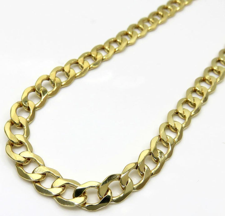 8MM 14K Yellow Gold Cuban Link Chain Necklace, Chain, Jawa Jewelers, Jawa Jewelers
