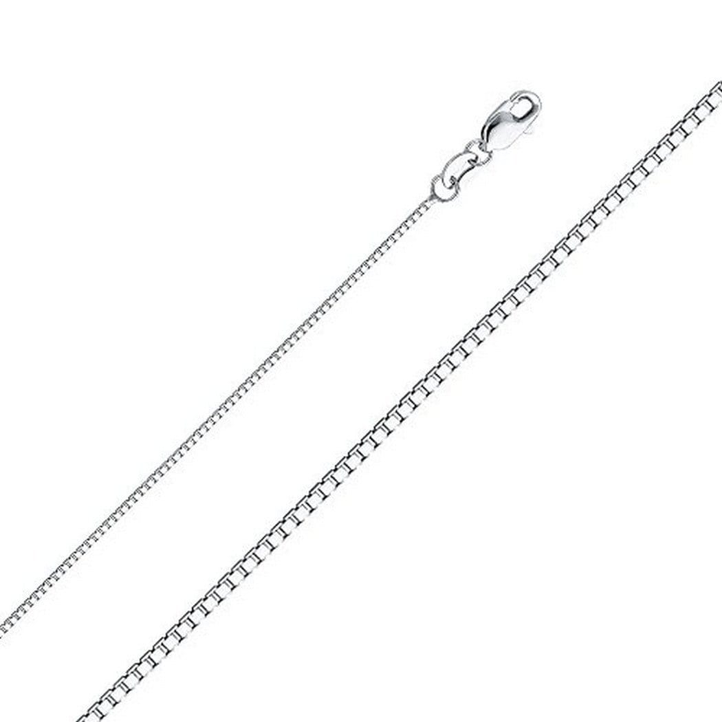 16 Inch White Gold Chain With Lobster Clasp