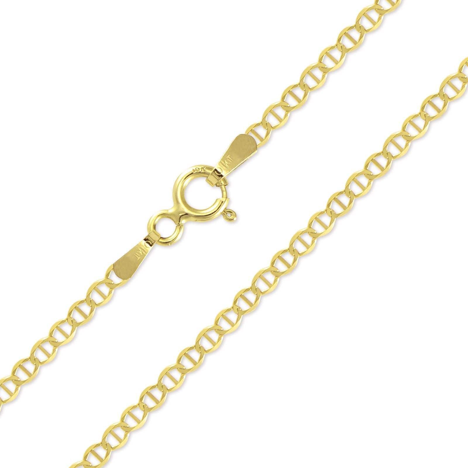 2.5MM 10K Yellow Gold Mariner Link Chain