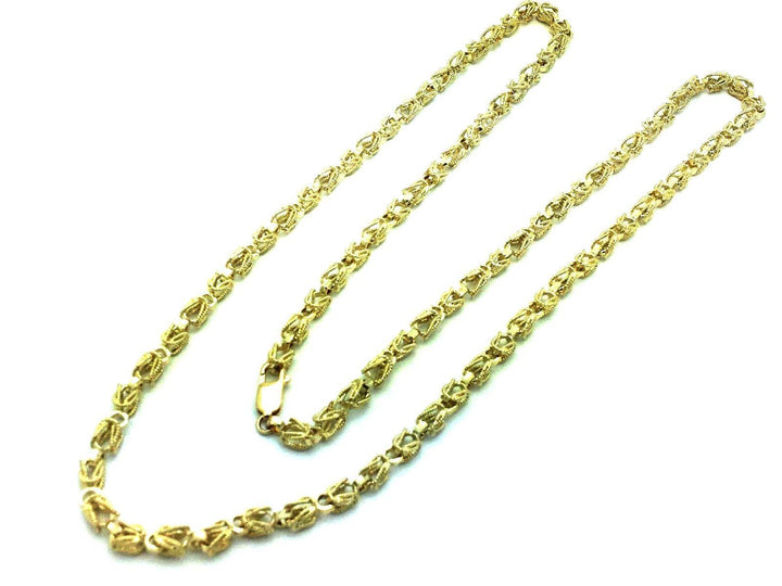 8MM Womens 10K Yellow Gold Turkish Style Link Chain Necklace 26"-32" Inches, Chain, Jawa Jewelers, Jawa Jewelers