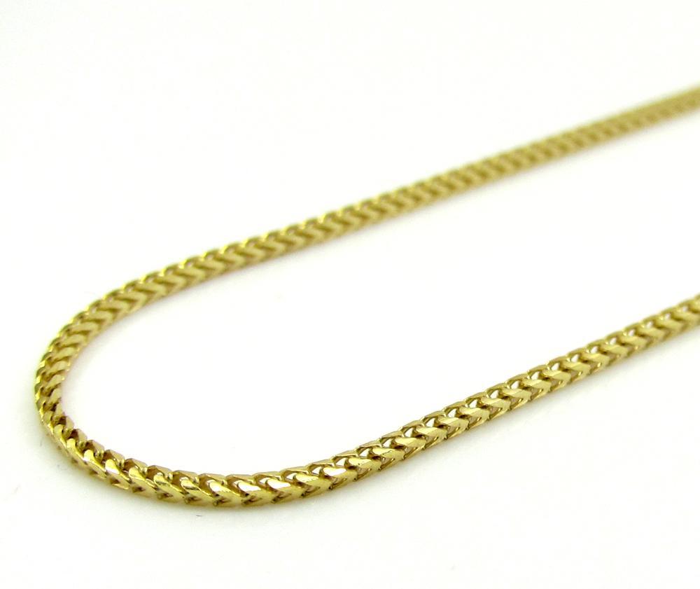 10K Yellow Gold Diamond Cut Franco Chain 