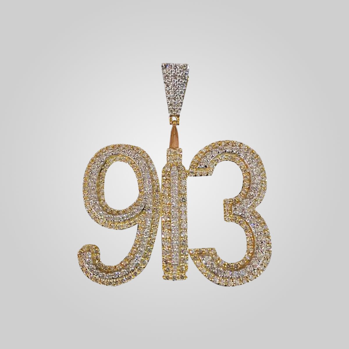 10k ペンダント 10K Yellow Gold 913 Diamond Pendant