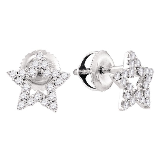 Diamond Star Stud Earrings