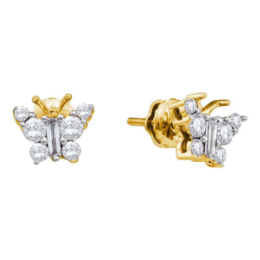 Diamond Butterfly stud Earrings