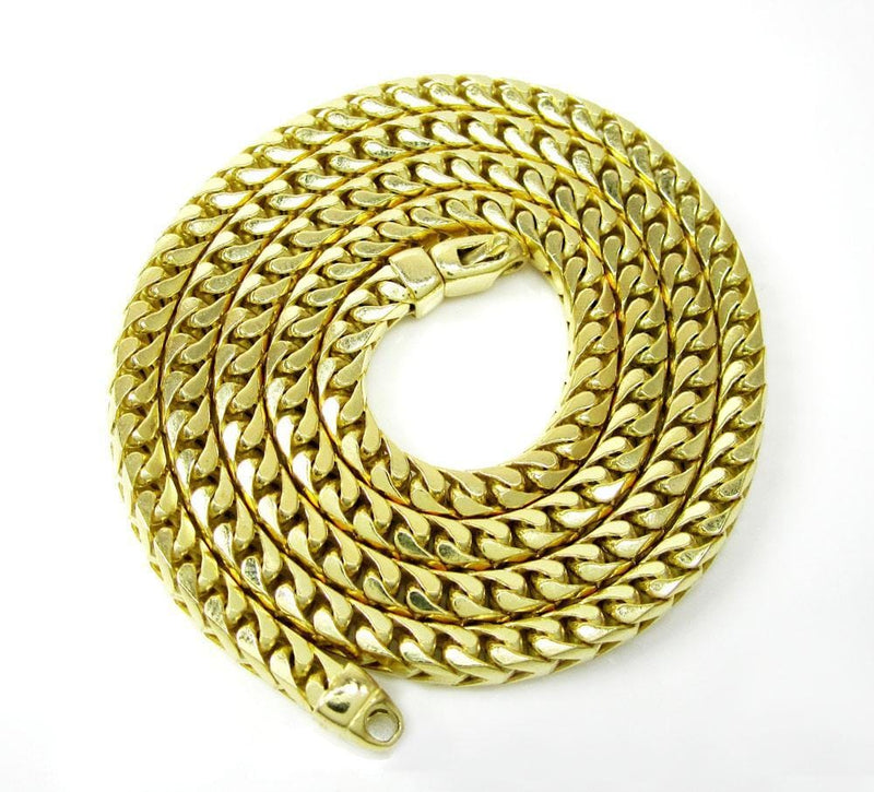 solid gold franco chain