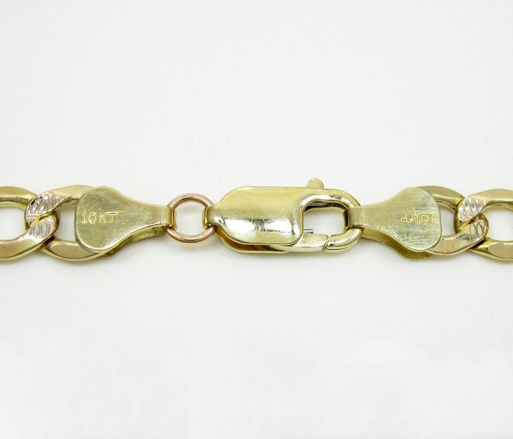 11MM 10K Yellow Gold Pave Cuban Chain Necklace, Chain, Jawa Jewelers, Jawa Jewelers