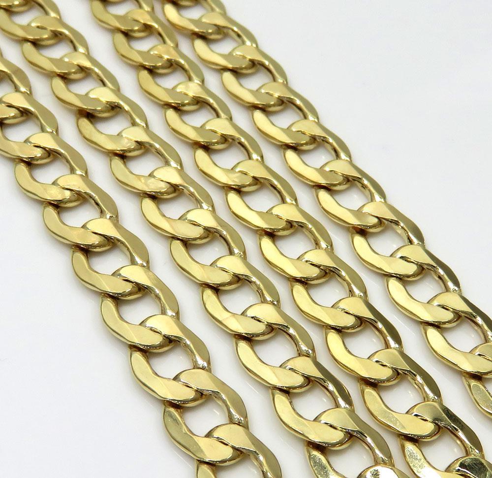 7MM 14K Yellow Gold Cuban Link Chain Necklace, Chain, Jawa Jewelers, Jawa Jewelers