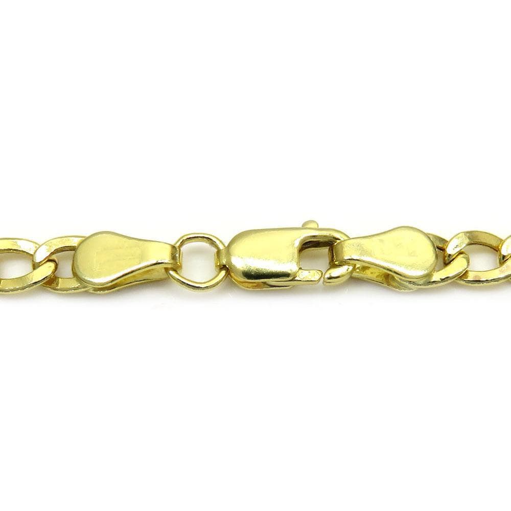 3.5MM 10K Yellow Gold Hollow Cuban Chain - Jawa Jewelers