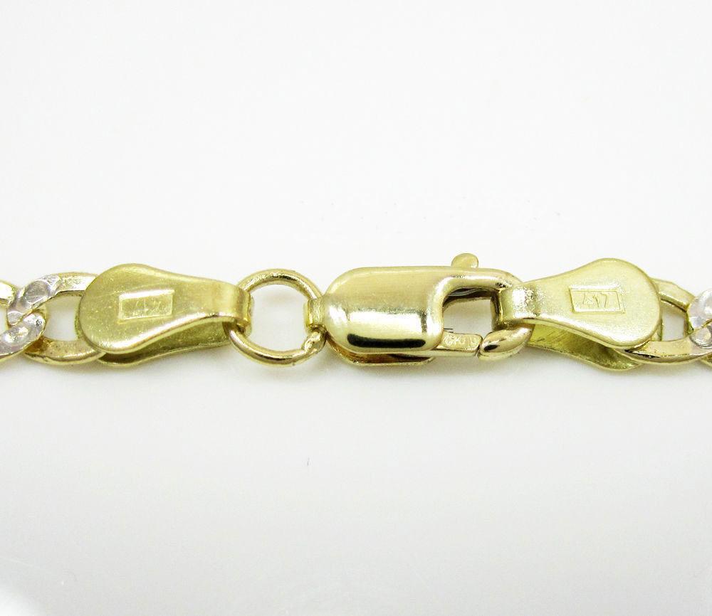 3.5MM 10K Yellow Gold Pave Cuban Chain Necklace, Chain, Jawa Jewelers, Jawa Jewelers