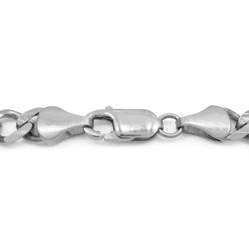 6MM 10K White Gold Figaro Link Chain, Chain, Jawa Jewelers, Jawa Jewelers