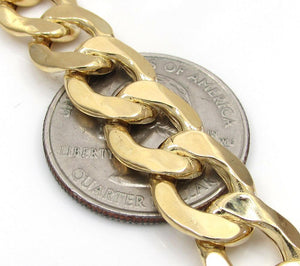 11MM 14K Yellow Gold Cuban Link Chain Necklace, Chain, Jawa Jewelers, Jawa Jewelers