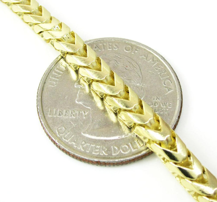 7MM solid gold franco chain