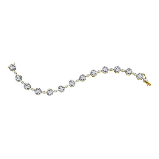 14K Yellow Gold diamond bracelet