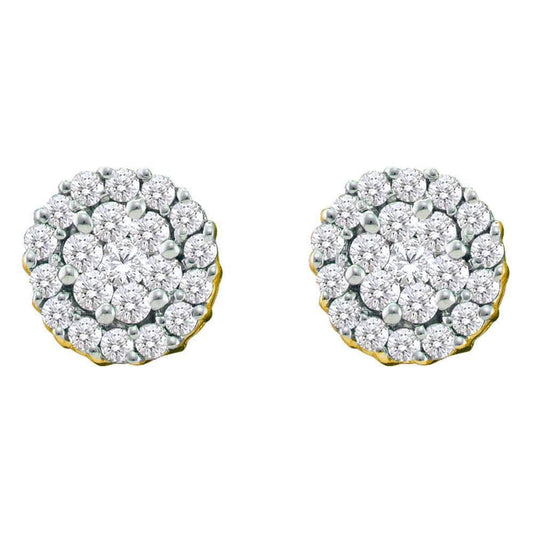 screw back diamond earrings gold