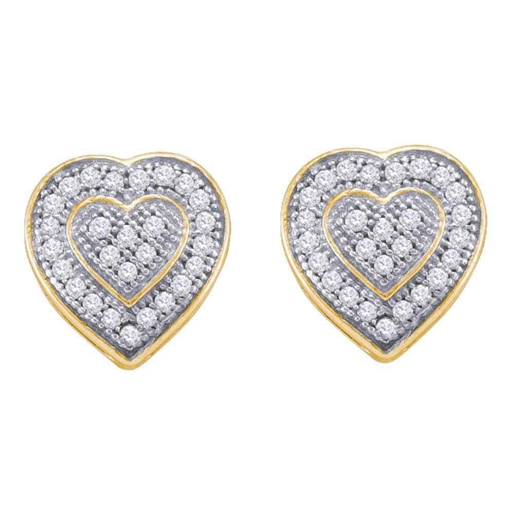 heart earrings diamond