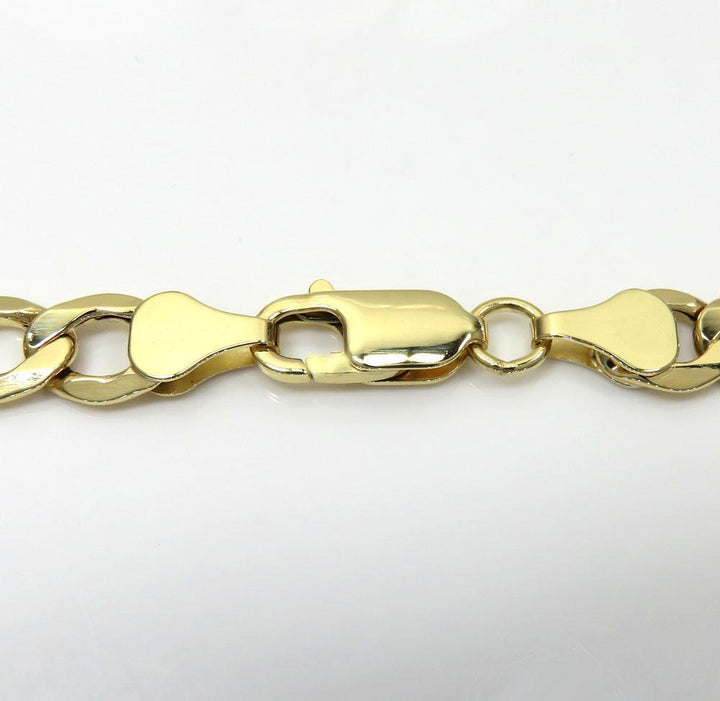 7MM 10K Yellow Gold Cuban Link Chain Necklace, Chain, Jawa Jewelers, Jawa Jewelers