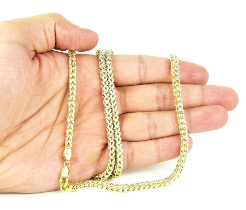 yellow Gold Franco Chain on Hand