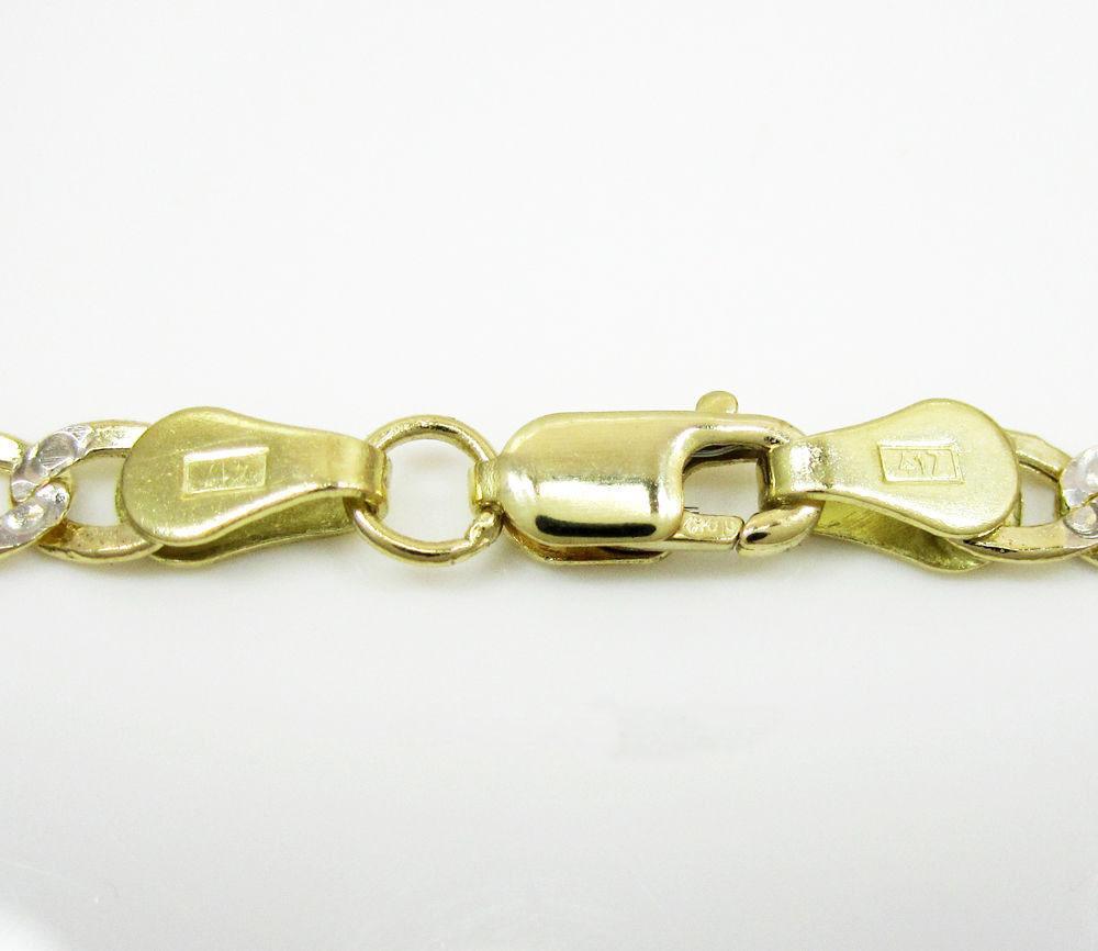7MM 14K Yellow Gold Pave Cuban Chain Necklace, Chain, Jawa Jewelers, Jawa Jewelers