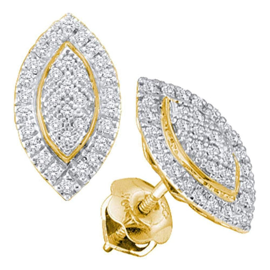 oval stud earrings