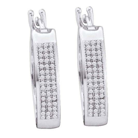 Triple Row Hoop Earrings