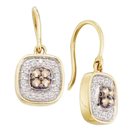 Square diamond earrings