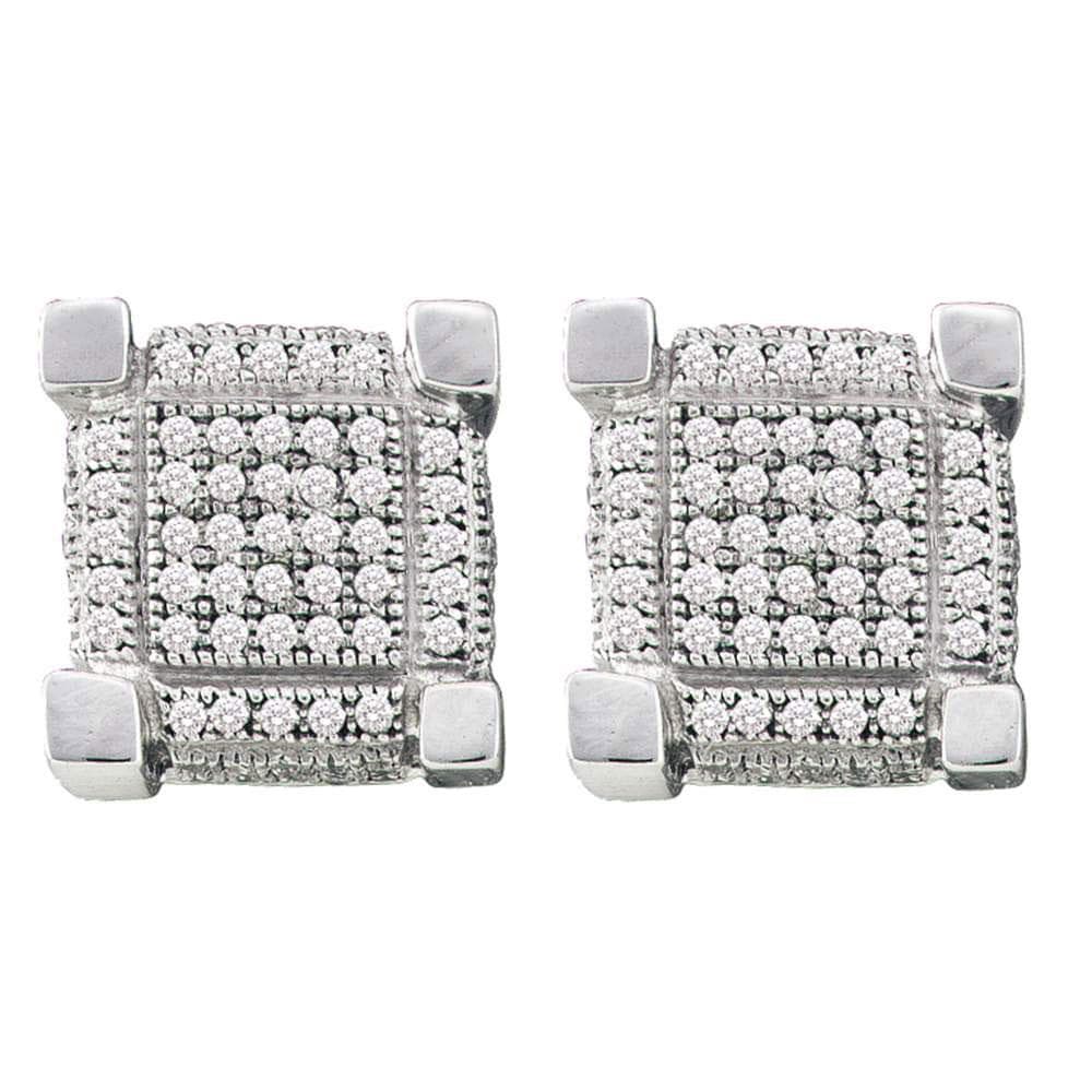 Diamond Square cluster Earrings