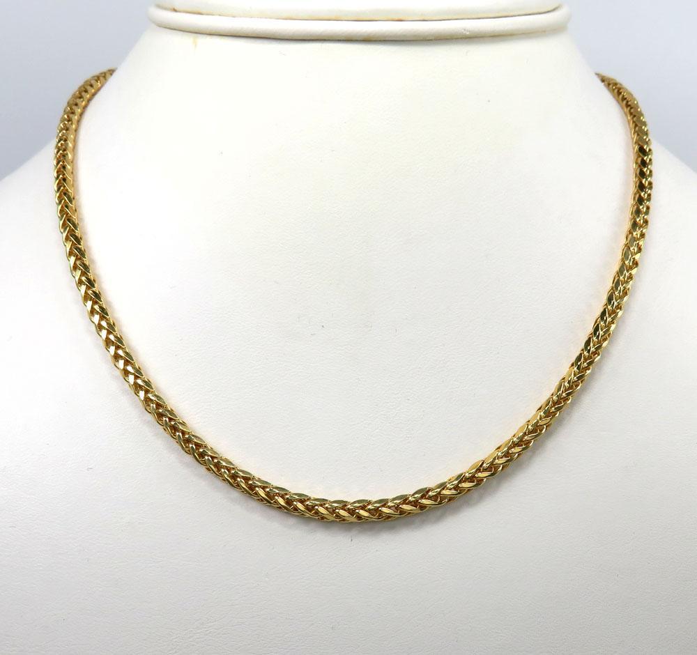 18 inch solid gold franco chain