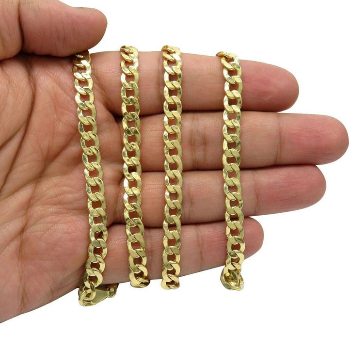 6.5MM 10K Yellow Gold Hollow Cuban Chain, Chain, Jawa Jewelers, Jawa Jewelers