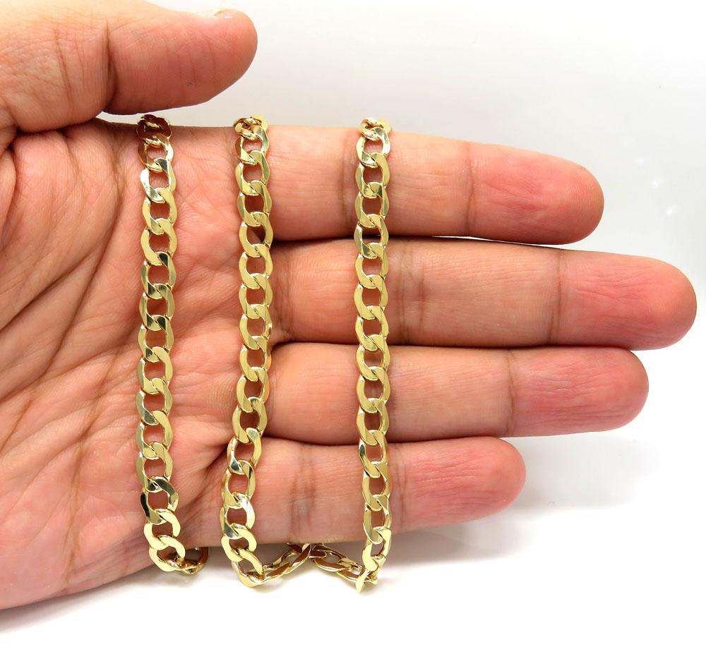 8MM 10K Yellow Gold Cuban Link Chain Necklace, Chain, Jawa Jewelers, Jawa Jewelers