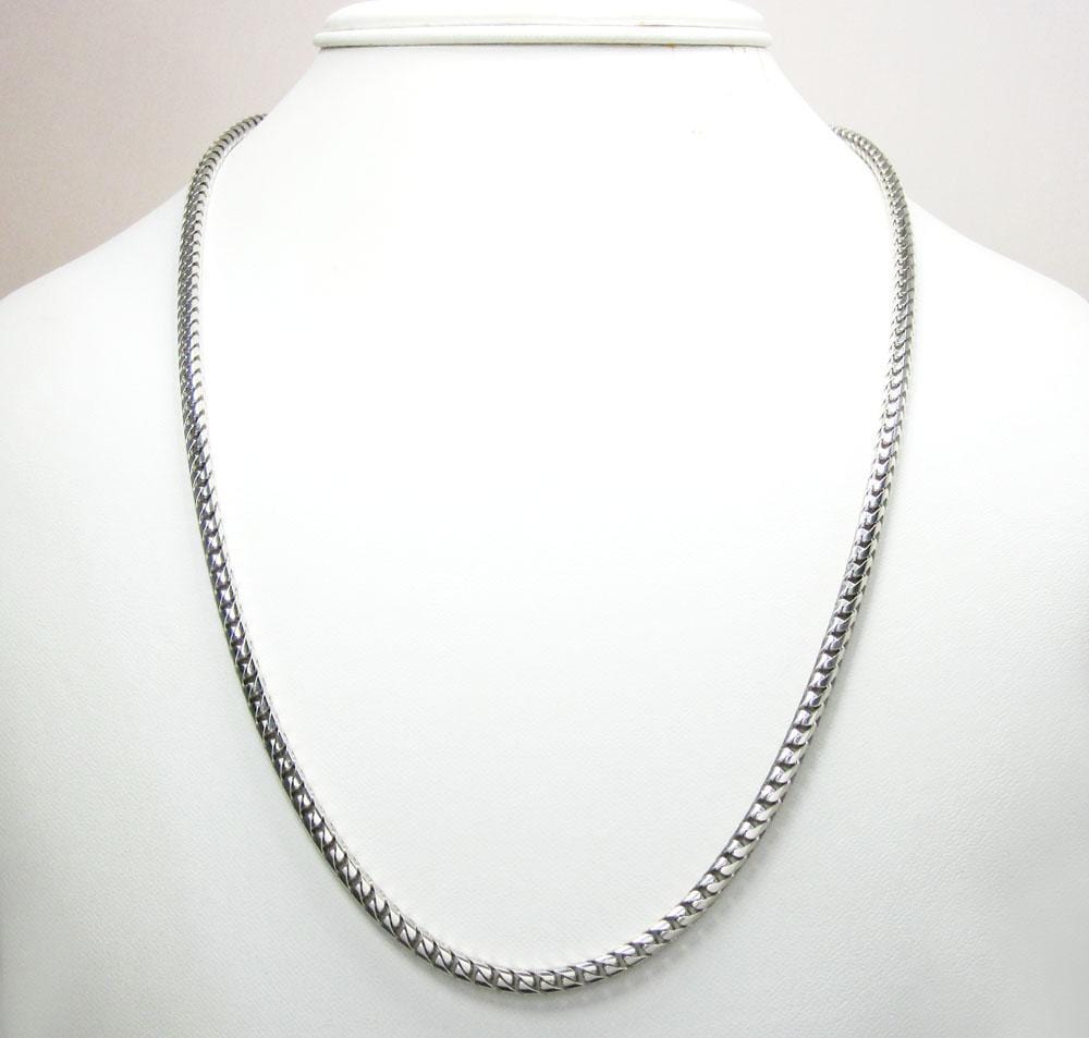 white gold rope chain 20 inch
