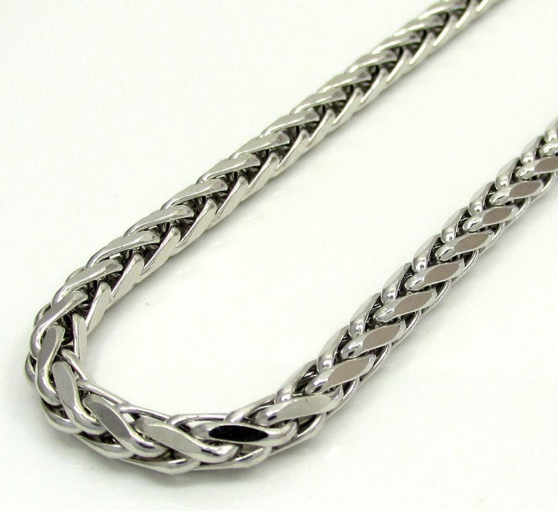 10K White Gold Palm Chain Necklace