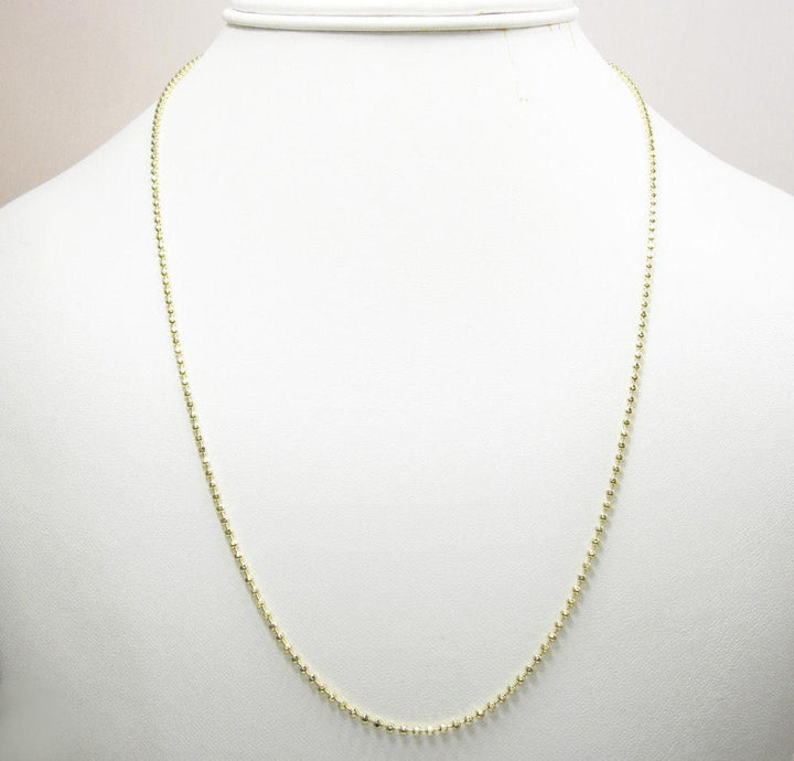 Gold dog tag Chain Necklace