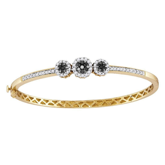 Yellow Gold Diamond Bangle Bracelet