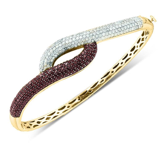 Yellow Gold Diamond Bangle Bracelet