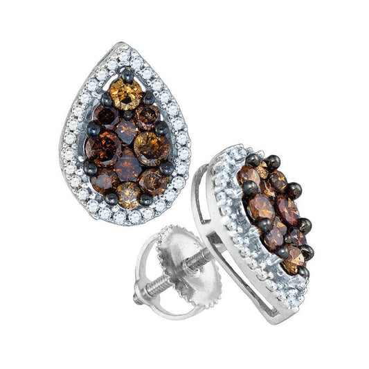 cluster diamond earrings