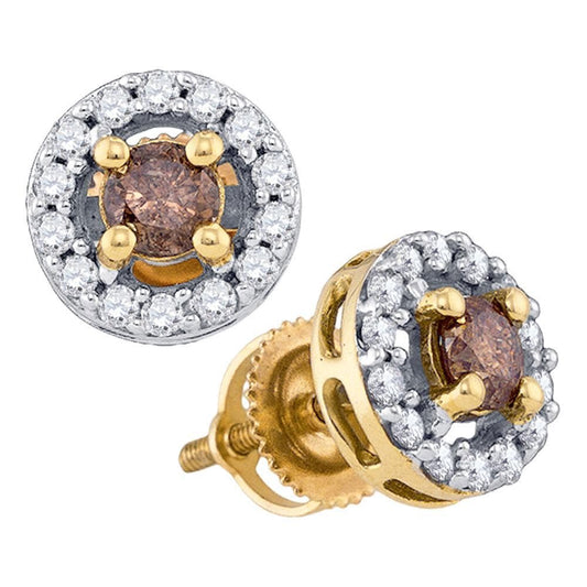 yellow Gold Diamond Earrings