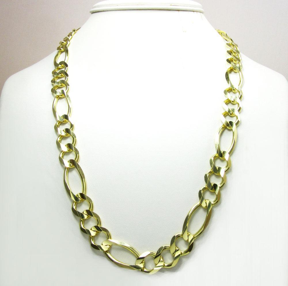 8MM 10K Yellow Gold Figaro Link Chain Necklace, Chain, Jawa Jewelers, Jawa Jewelers