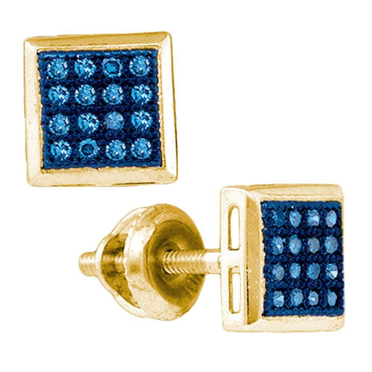 natural blue diamond earrings