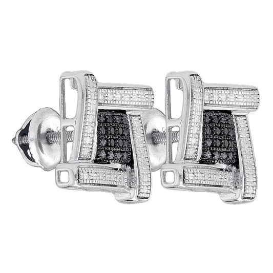 Square Diamond cluster Earrings